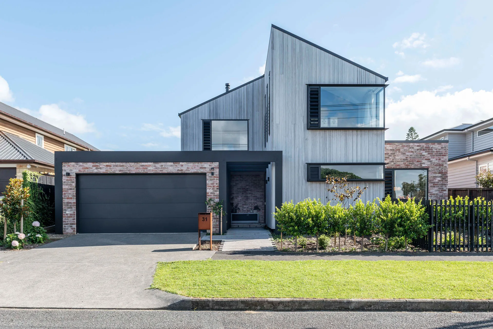 Modern new home build by West Harbour Construction